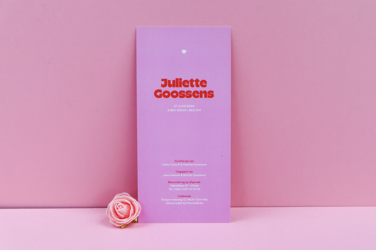 Geboortekaart Juliette