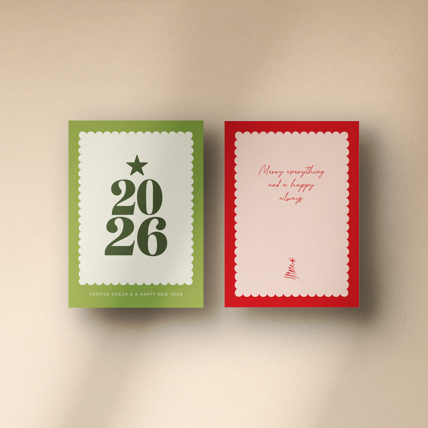 Kerstkaarten Classics set van 10