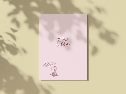Geboortekaart Ella