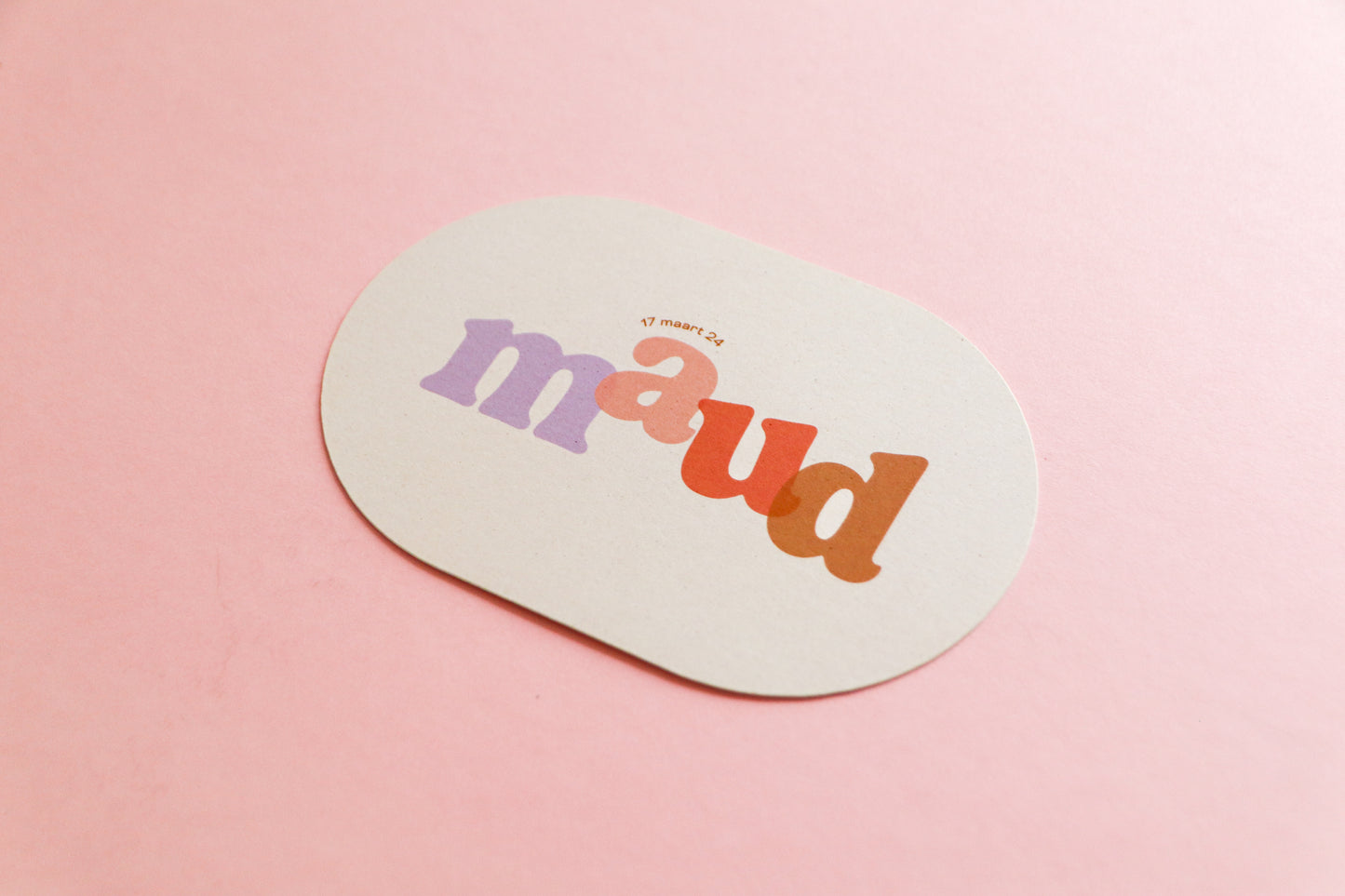 Geboortekaart Maud