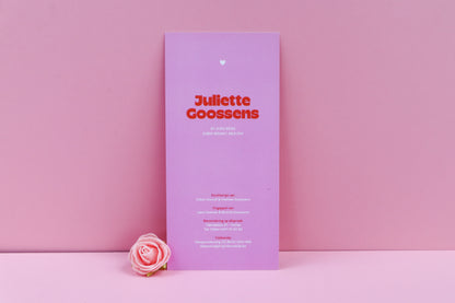 Geboortekaart Juliette