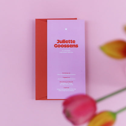 Geboortekaart Juliette