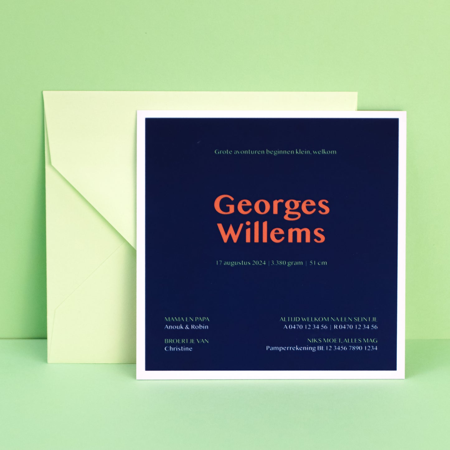 Geboortekaart Georges