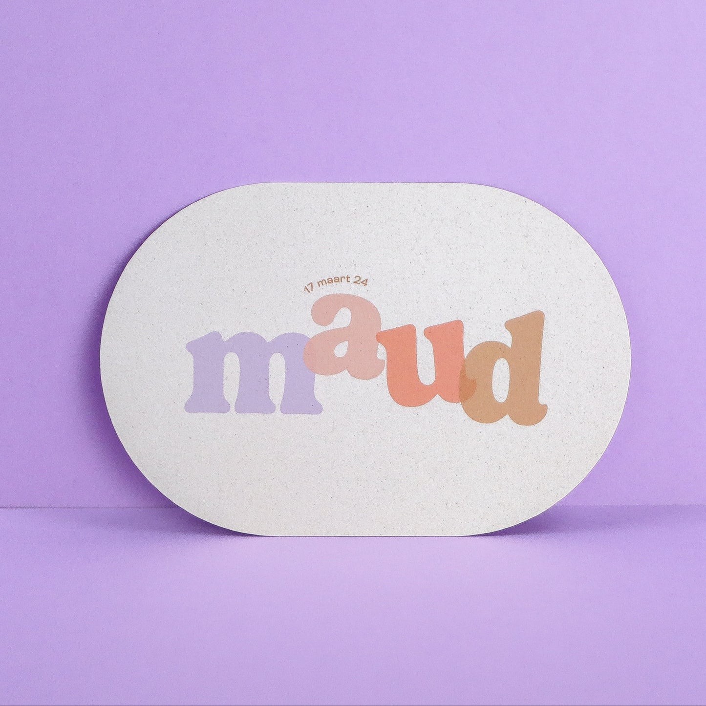 Geboortekaart Maud