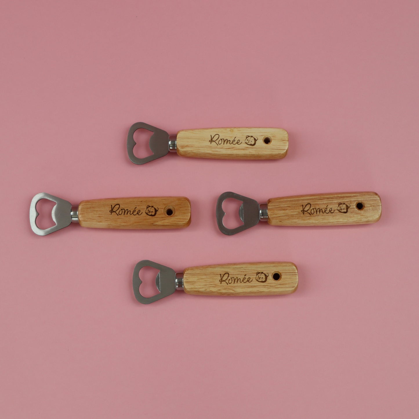 Gegraveerde opener hout