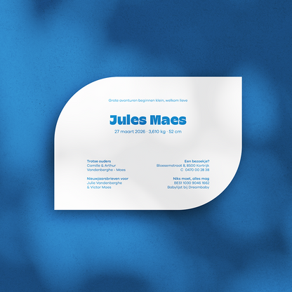 Geboortekaartje Jules