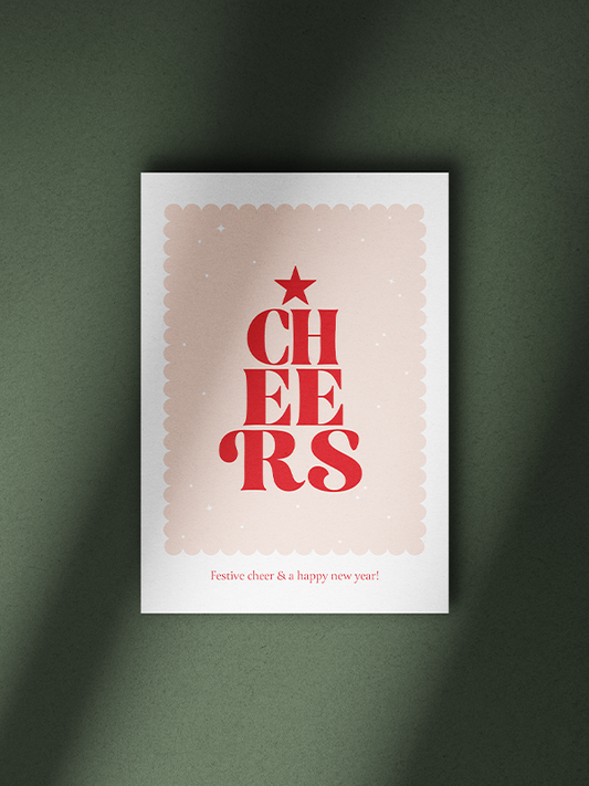 Kerstkaart Cheers