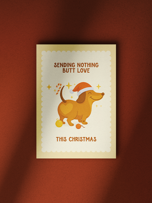 Kerstkaart Nothing butt love