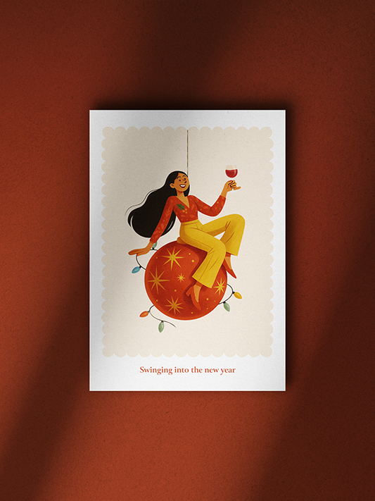 Kerstkaart Swinging into the new year