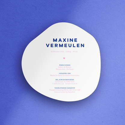 Geboortekaartje Maxine