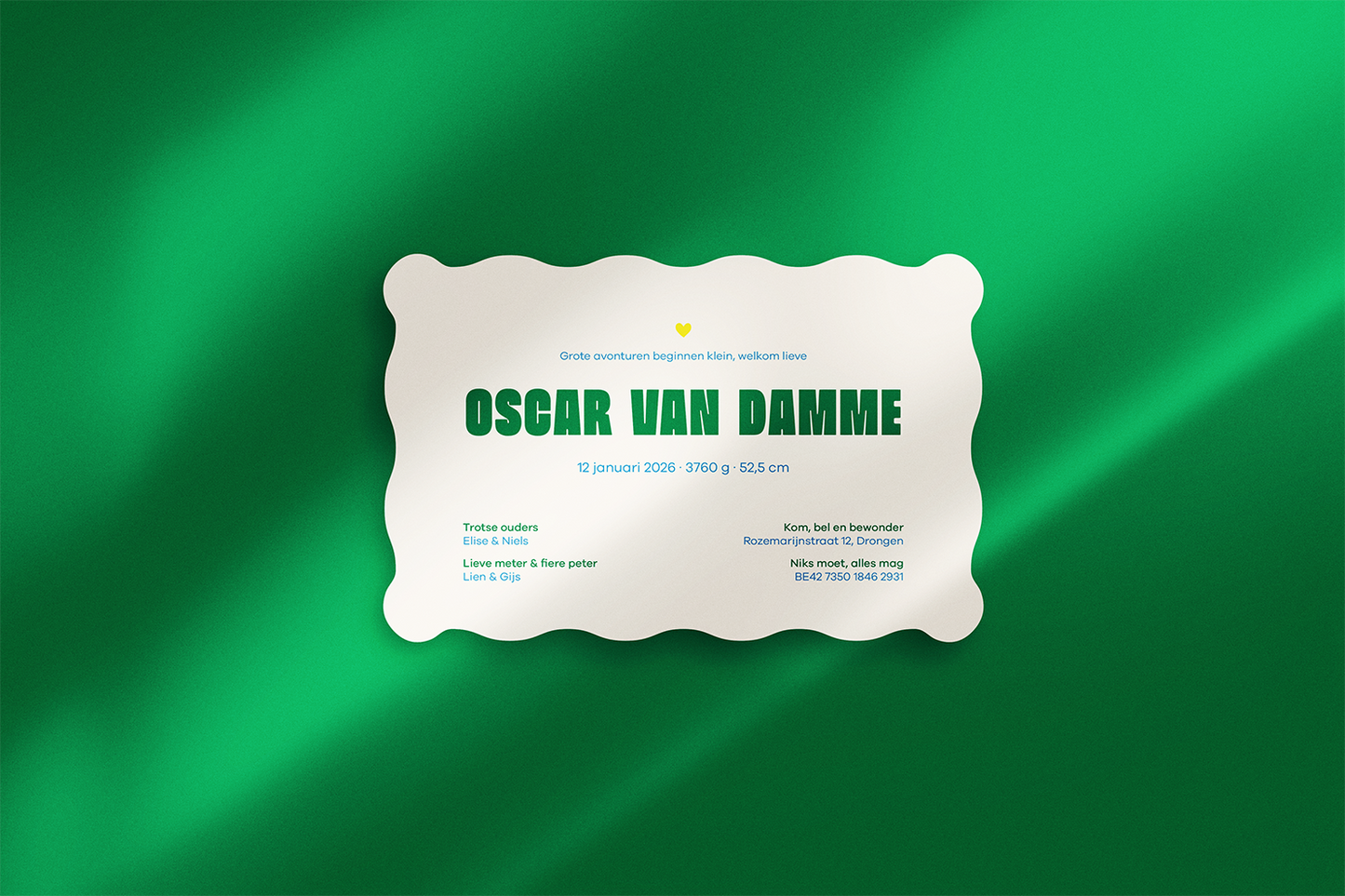 Geboortekaart Oscar